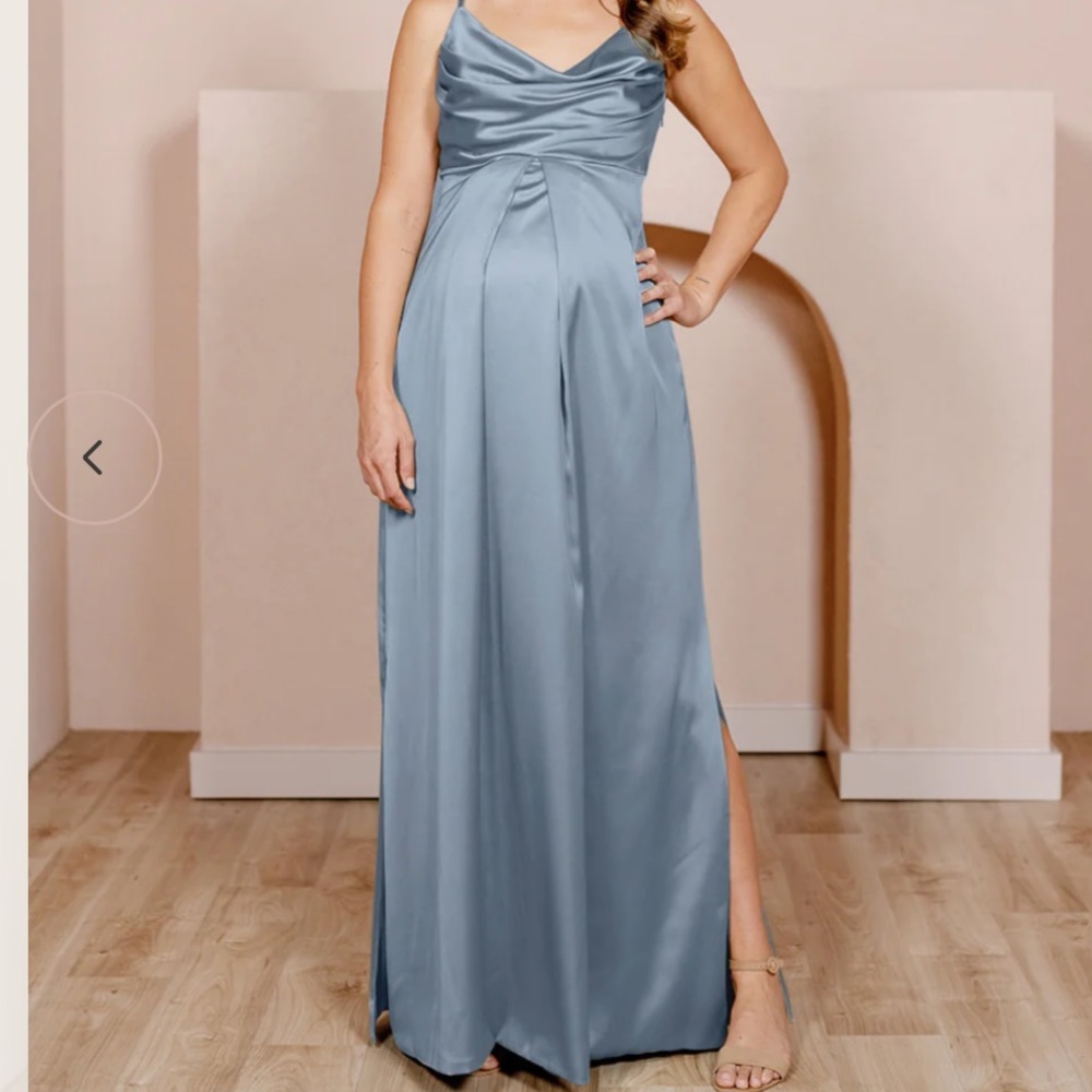 Revelry French Blue Skye Maternity Dress